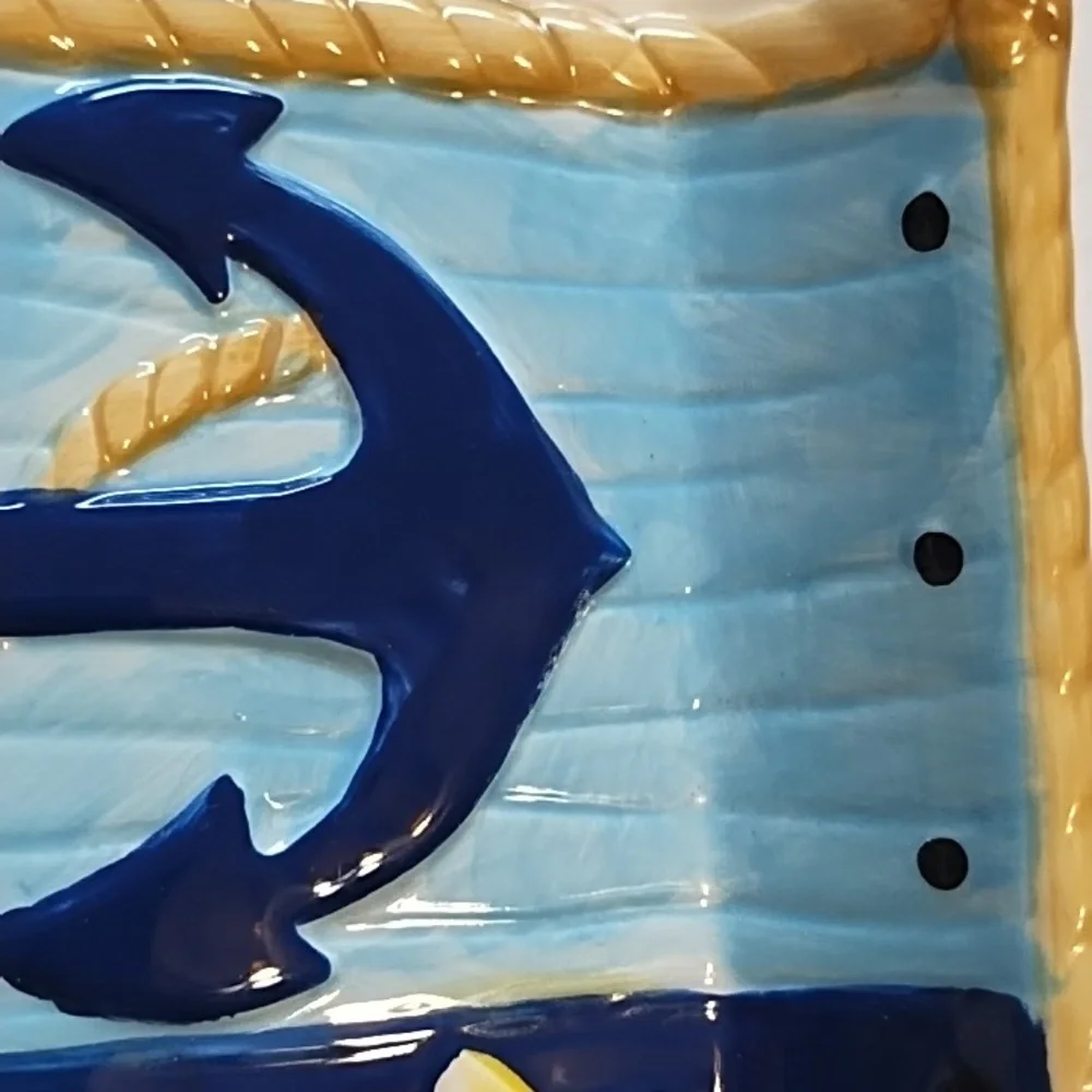 Nautical Themed Ceramic Platter - Picture 13 of 16